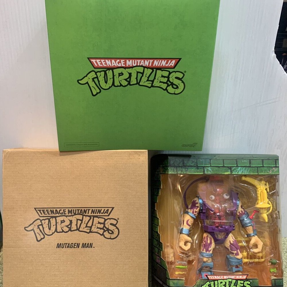 New! 10” Boxed TMNT Super 7 Ultimate's Wave 2: Mutagen Man Sealed Mib Turtles